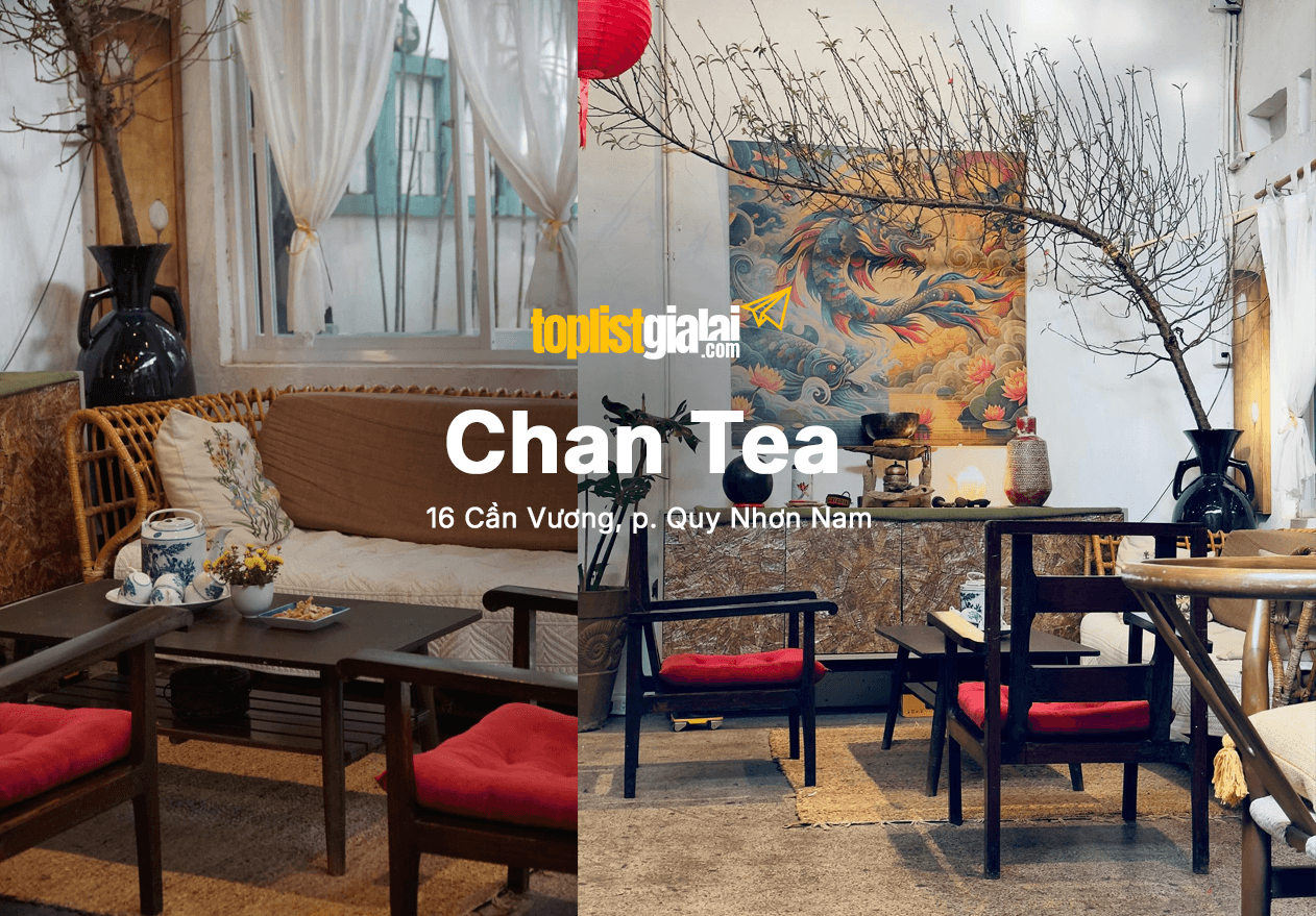 Không gian trà đạo Chan Tea Quy Nhơn phong cách Nhật Bản tối giản, thanh tịnh